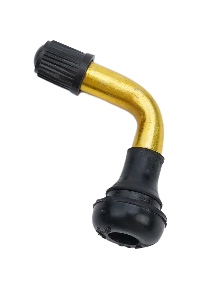 Description Picture 2 of item10 Inch Balance Car Electric Scooter Valve Long-lasting Performance Rubber And Aluminum Alloy Snap-in Base 90 Degrees Bent