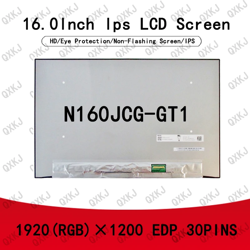 

30pin N160JCG-GT1 16.0inch 1920*1200 Wholesale for LCD Panel Display screens replacement Laptop for monitors