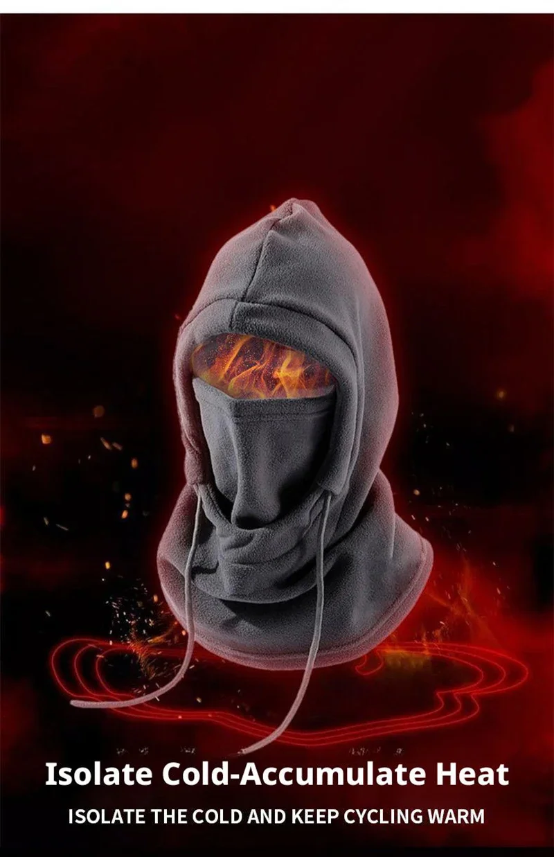 Description Picture 4 of itemWinter Thermal Neck Warmer Outdoor Balaclava Scarf Windproof Keep Warm Face Mask for Skiing Cycling Snood Hood Hat Wholesales