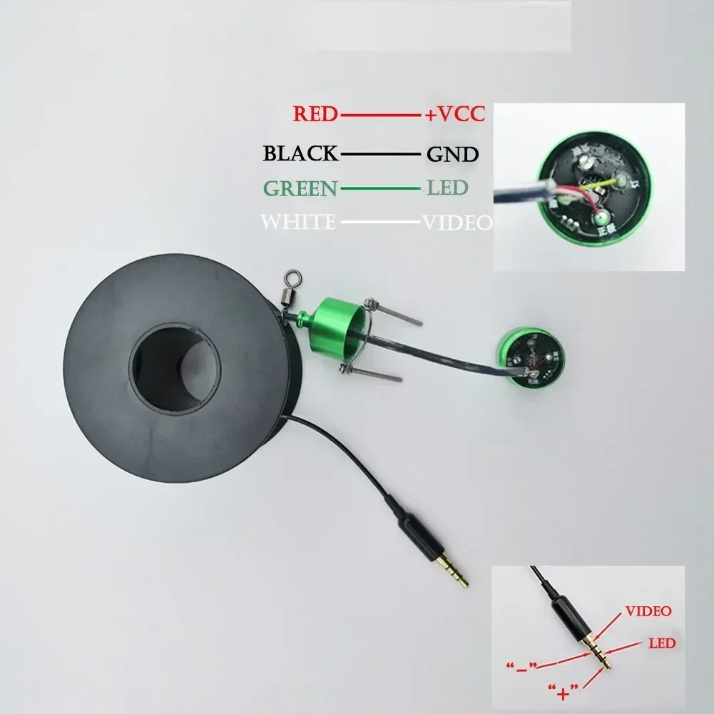 Dark Underwater Fishing Camera, 1080P Video Resolution, Easy to Use and Suitable for Depths of 50m or More