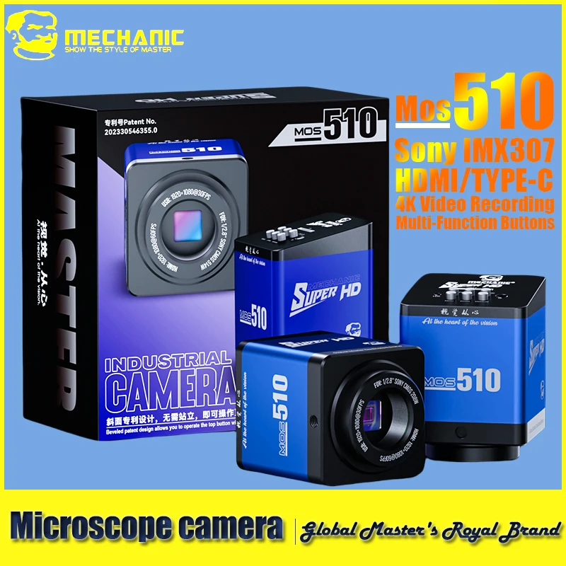 MECHANIC MOS-510 4K@60Hz Ultra HDMI 2.0 Microscope Camera 21MP with ...