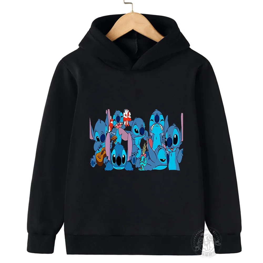 thumbnail image 1 of Sudadera con capucha para niños de Disney Stitch, primavera y otoño, moda urbana, para bebés, niños y niñas, jersey deportivo para exteriores, 1 of 5