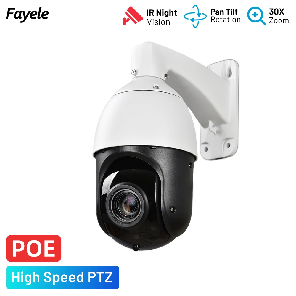 5MP High Speed PTZ Camera Humanoid Auto Tracking 30X ZOOM IR 100M