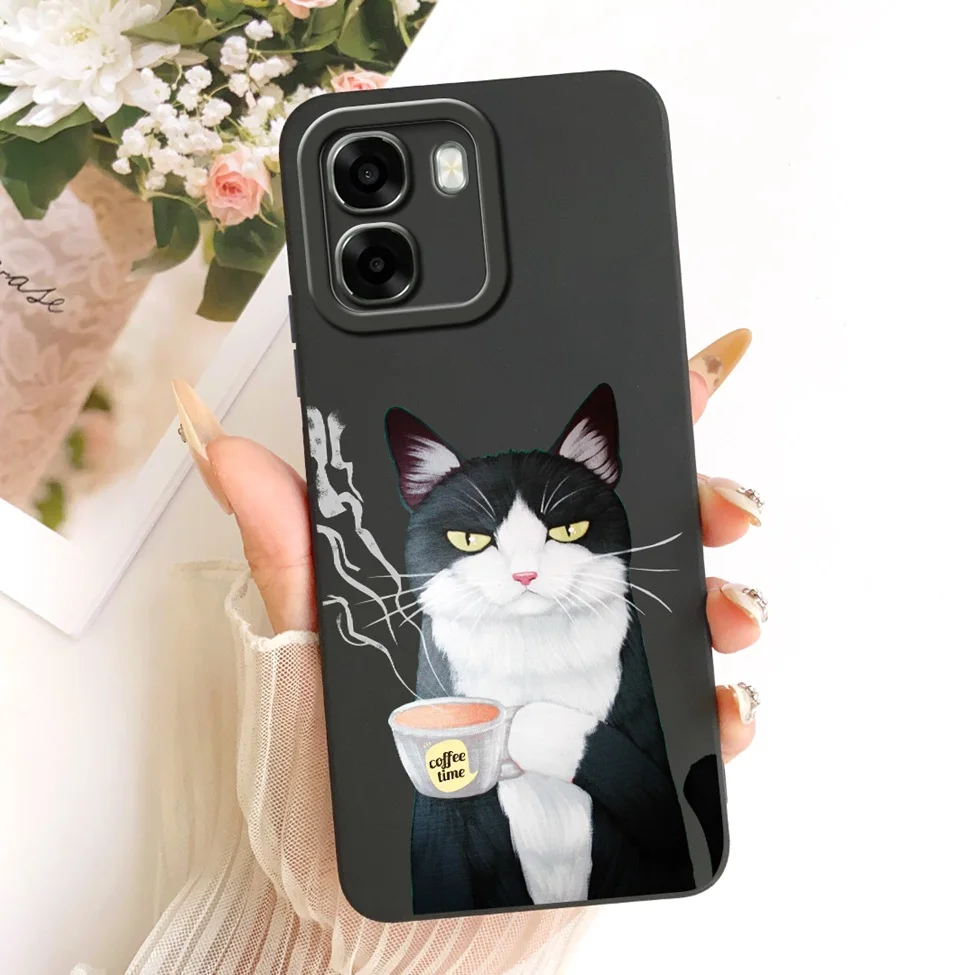 Luxury Fashion Cute Painted Silicone Case - Oppo A6 Series