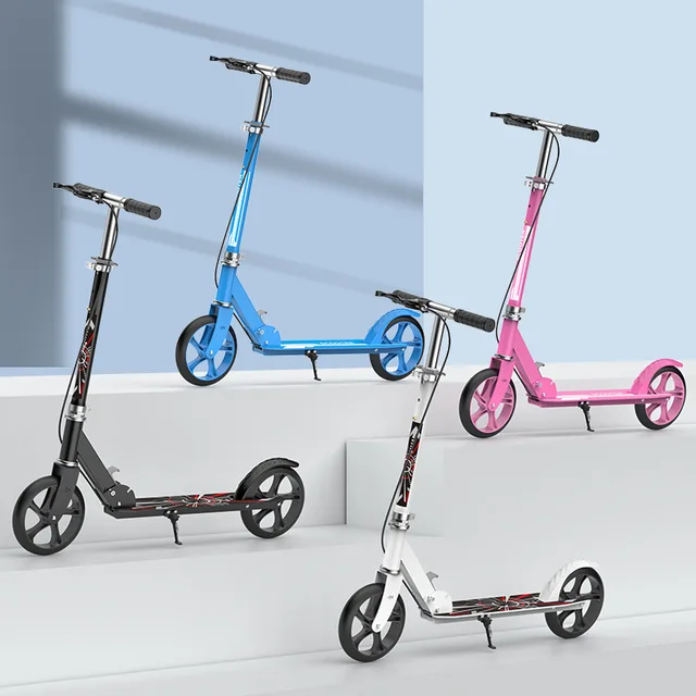 Scooter Hand Brake Adult Foldable For Teenager Adult Year Adjustable Lightweight Scooter Women Men Scooter Wheels Kick Scooters 3