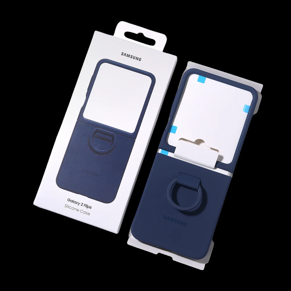Premium Silicone Case with Holder Ring for Samsung Galaxy Z Flip 6