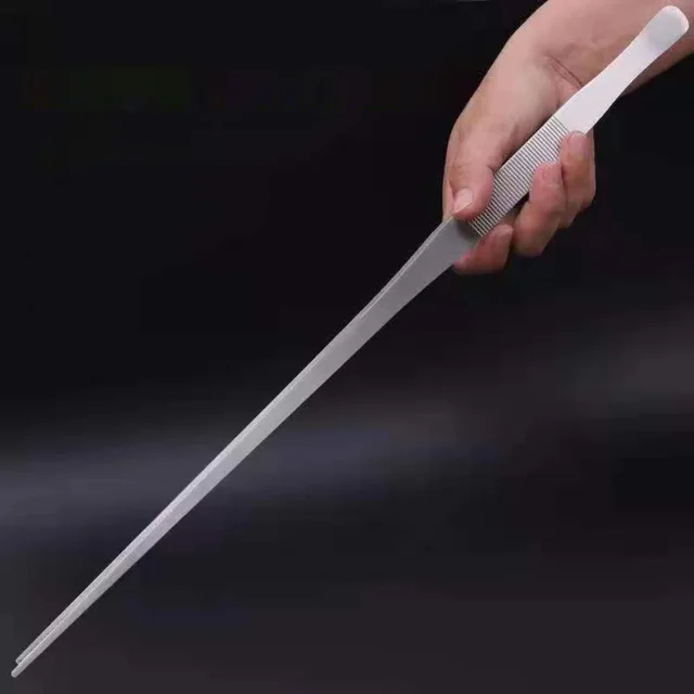 27/38/48cm Aquarium Tweezers Multifuctional Stainless Steel Elbow Tweezers Fish Tank Landscaping Tools Aquarium Feeding Tong 3