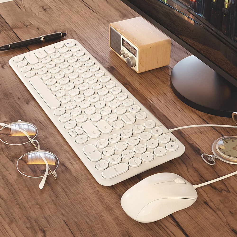 

USB Wired Mini Keyboard Mouse For Macbook Xiaomi Laptop Mini Computer Gaming Magic Slient Keyboard PC Gamer Ergonomics Keypad