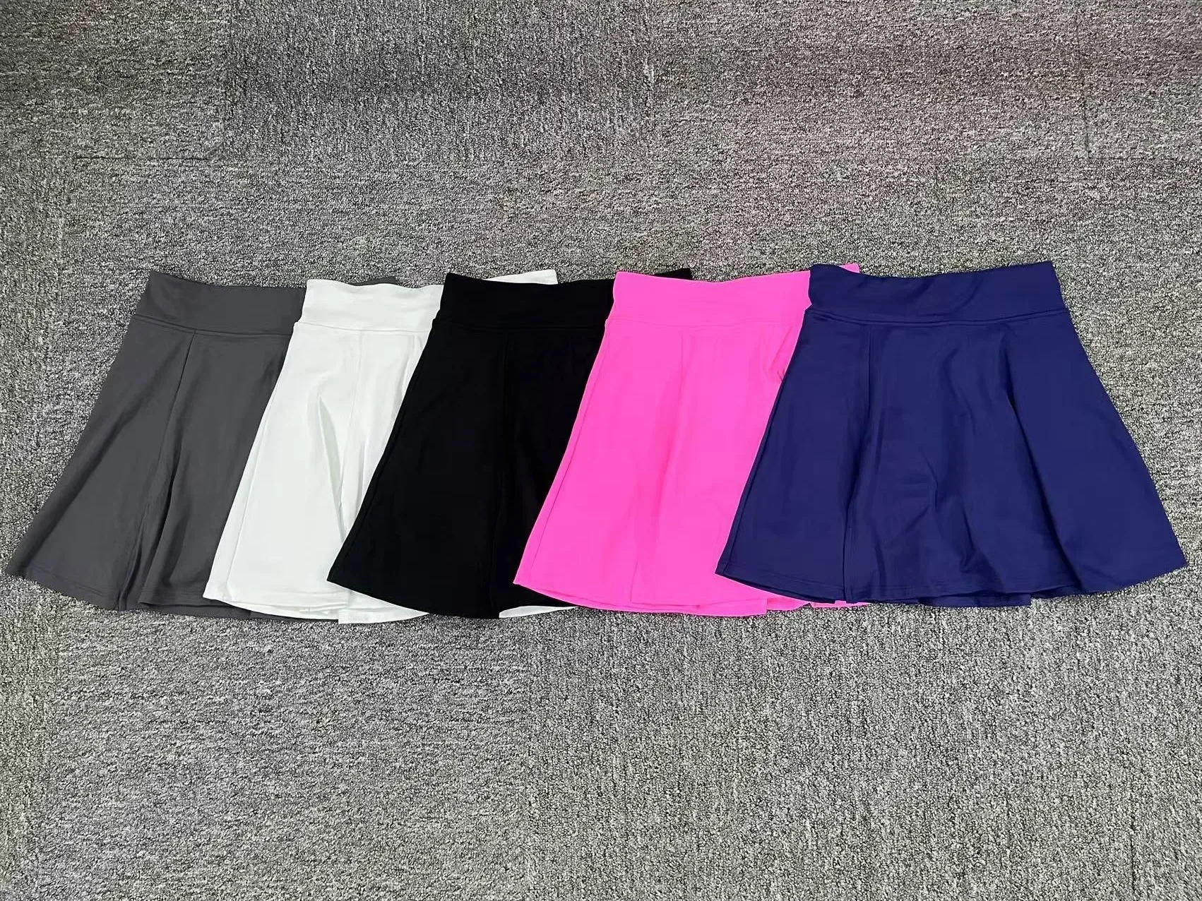High Waist Mini Tennis Skirts with Pocket Women Sportswear Elastic Breathable Gym Yoga Sports Short Skirt Running Fitness Skirt