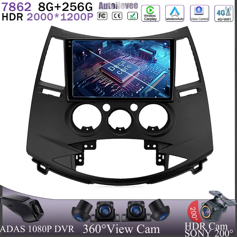 

Carplay Android 13 For Mitsubishi Grandis 1 2003 2004 - 2011 Wireless Auto Screen Navigation GPS Multimedia Head Unit Stereo DVD