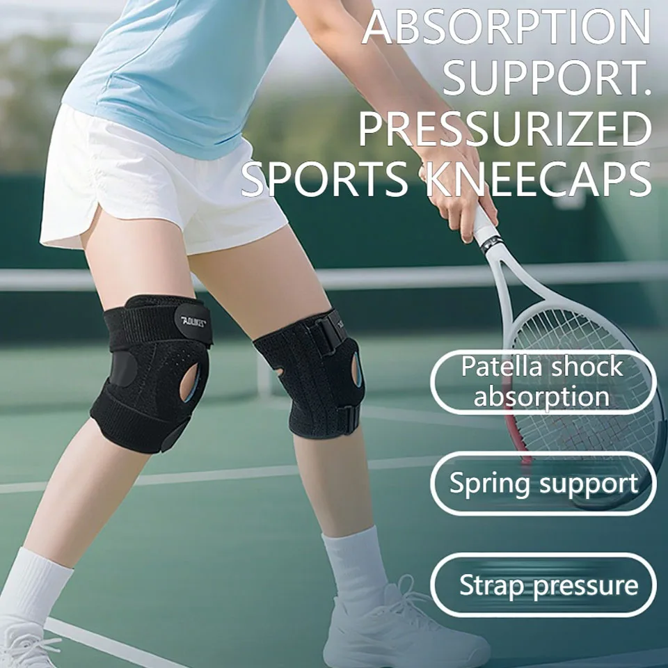 AOLIKES 1PCS New Meniscus Knee Pads Silica Gel Kneepads Hiking Running Basketball Knee Support Breathable Sports Knee Protector
