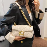 Sac à bandoulière en cuir PU pour filles, sac à main de luxe à chaîne pour femmes, sac de transport léger de marque, sacs carrés à pompons 2