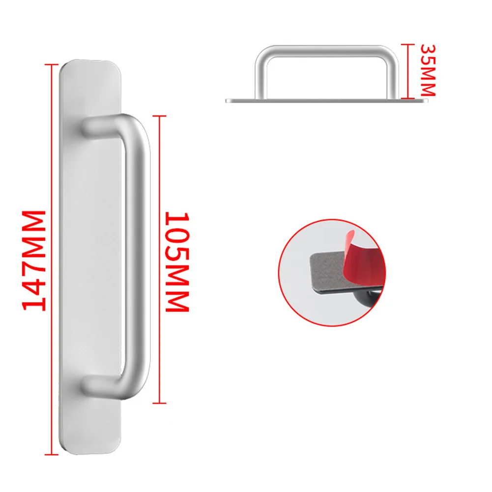 Description Picture 4 of itemBarn Door Handles Balcony Sliding Door Pulls Heavy Duty Gate Handle Aluminium Alloy Cabinet Knobs Furniture Hardware