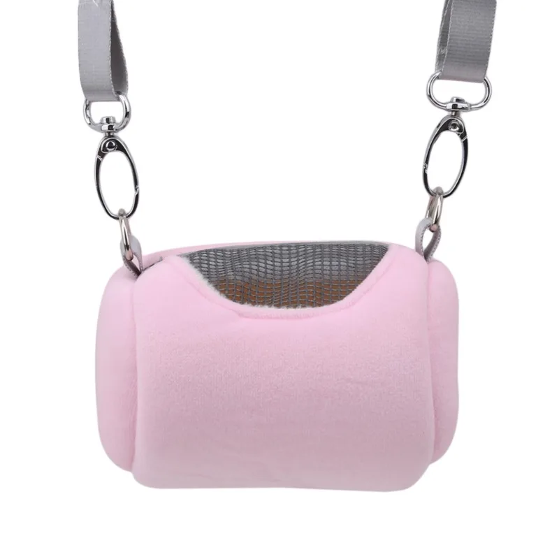 Portable Small Pet Carrier Bag – Cylinder Crossbody Travel Cage with Mesh Window for Hamsters, Squirrels & Small Animals 4