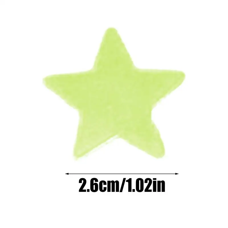 Glow In The Dark Ceiling Stickers Star Ceiling Stickers 100 Pieces Moon And Stars Decor Glowing Wall Removable Kids