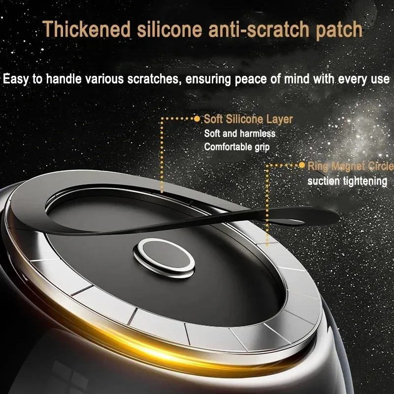 Eary Metal Magnetic Phone Stand Dazzling Magic Fingertip Gyro Stand With 360°Rotation Finger Ring Holder for iPhone Accessories