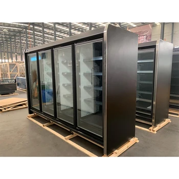 Refrigeration Equipment Factory Price 4 Glass Door Beverage Upright Chiller Display Fridge Refrigerator Cooler Freezer