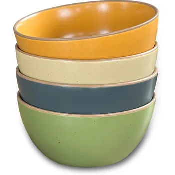 Matte Ceramic 28oz Artisan Bowl Set 1