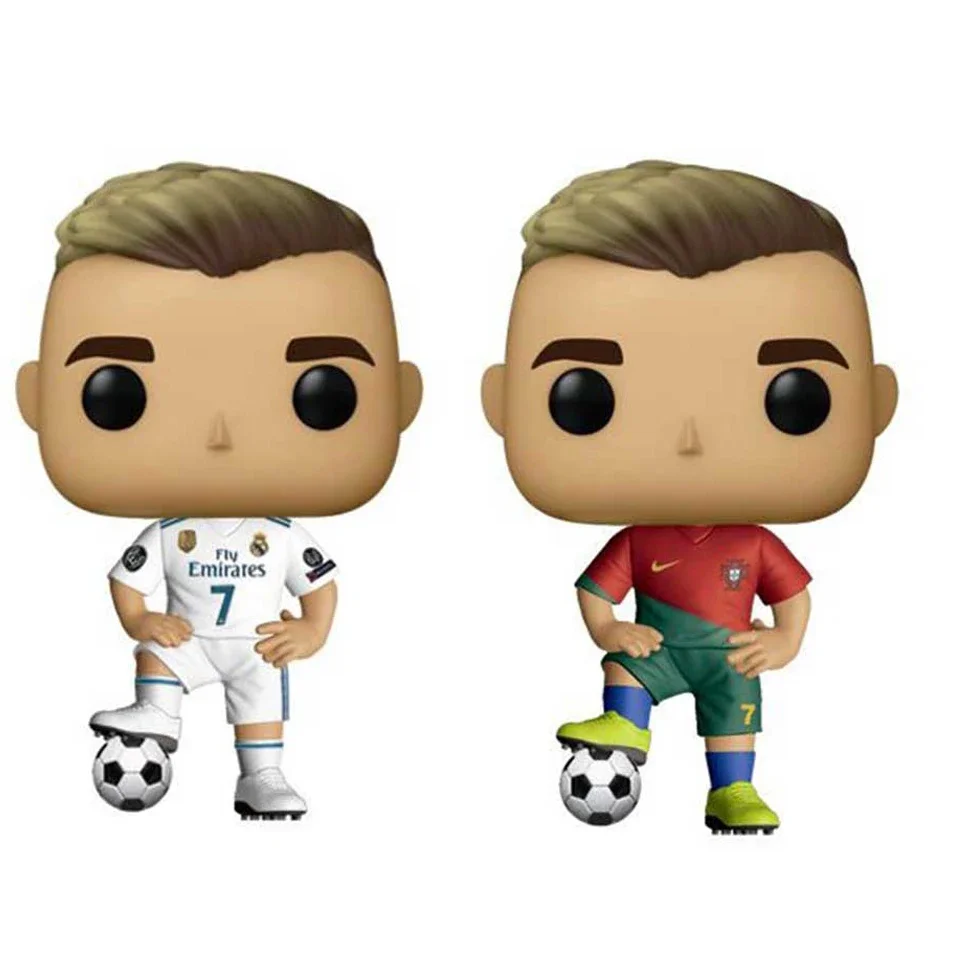 thumbnail image 1 of Figura de vinilo de la estrella del fútbol Cristiano Ronaldo 7 Lionel Messi 10, decoración infantil, regalo de cumpleaños y Navidad., 1 of 5