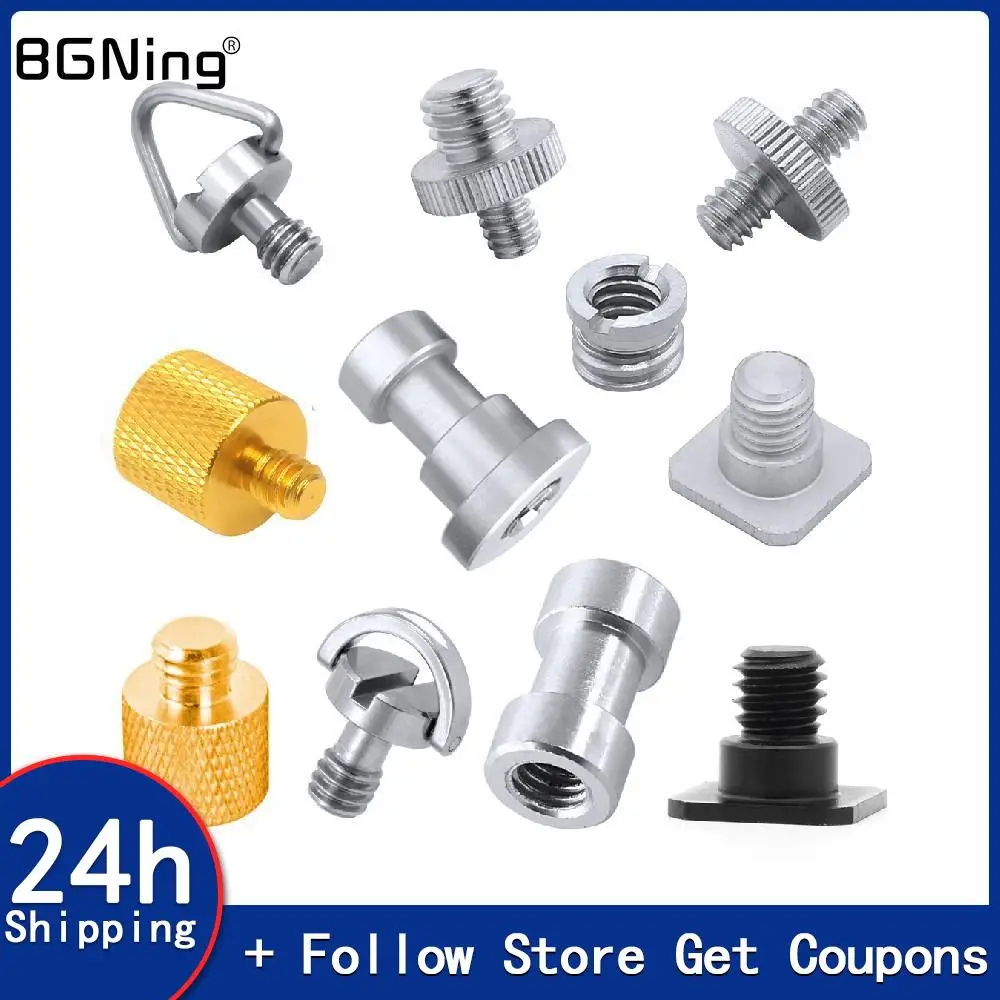 Screw Thread Adapter Photo Studio Male Male Photo Tripod Adapter 1/