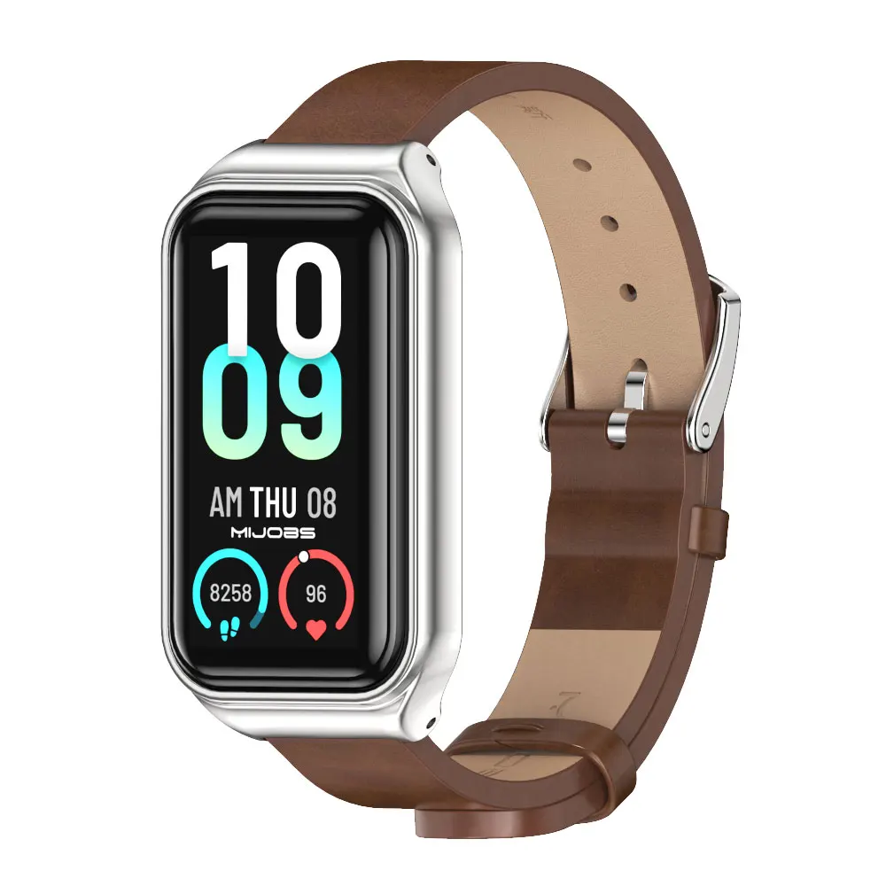 Leather Strap For Amazfit Band 7 Global Version Smart Bracelet Band For Amazfit Band 7 Wristband Smartwatch Correa