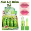 12PCS Set Aloe Extract Lip Balm Color-changing Lip Balm Long-lasting Moisturizing Lipstick for Valentine's Day & Festival Gift 1