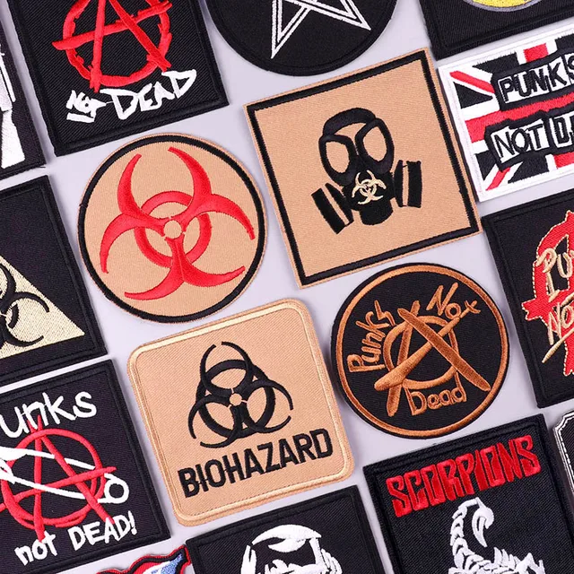 5PCS Toppe (Rock Band/Rock and Roll) da Cucire, Termoadesive, Patch da  Ricamo di Ferro Applicazioni per Vestiti, Jeans, Giubbotti, Zaini