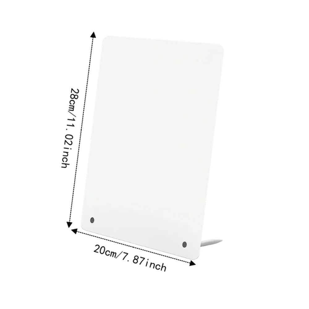 Nuovo Pannello Magnetico in Metallo per Foto, Bacheca Magnetica in Ferro Battuto con Angoli Arrotondati, Lavagna per Appunti da Tavolo per Ufficio e Casa - immagine 6