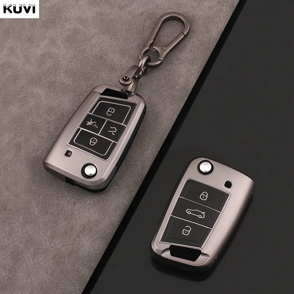 3 4 Buttons TPU Car Key Case Cover Fob For Volkswagen VW Golf 7 ALLTRACK MK7 Tiguan SEAT Ateca Leon FR 2 Ibiza Skoda Octavia key case cover