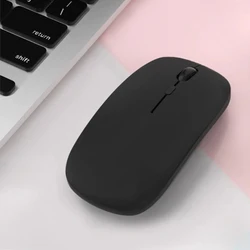 Ultra - Thin Wireless Bluetooth Mouse - Sleek and Portable Design (Black)