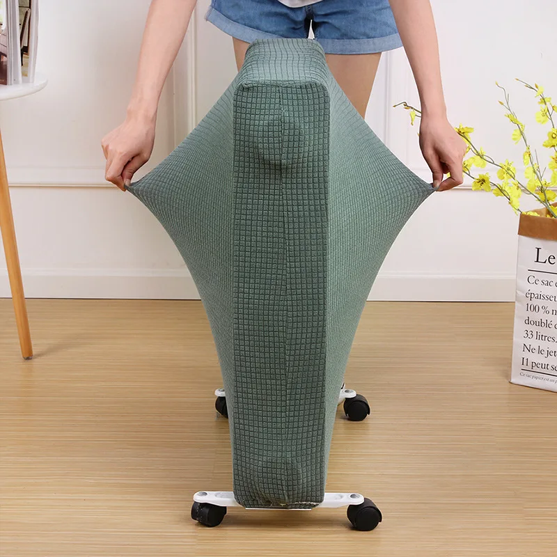 Washable Radiator Dust Cover Household Oil Tin Dust Cover Electric Heater Dust Cover Fabric Stretch Cover Home Storage Cleaning 4