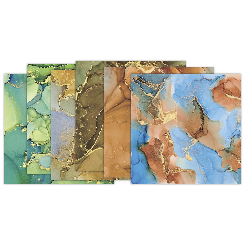 Lychee Life 12Sheets Flower Sea Printed Scrapbooking Background Paper Pads Vintage Junk Journal Paper Packs Art Handmade Crafts