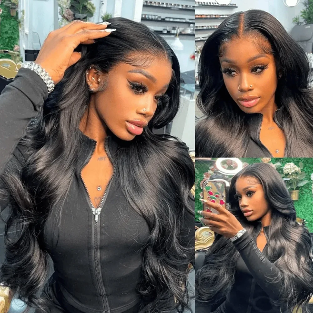 13x4 Body Wave Lace Front Wigs Human Hair for Women 200% Density HD Lace Frontal Wigs Human Hair Pre Plucked with Baby Hair