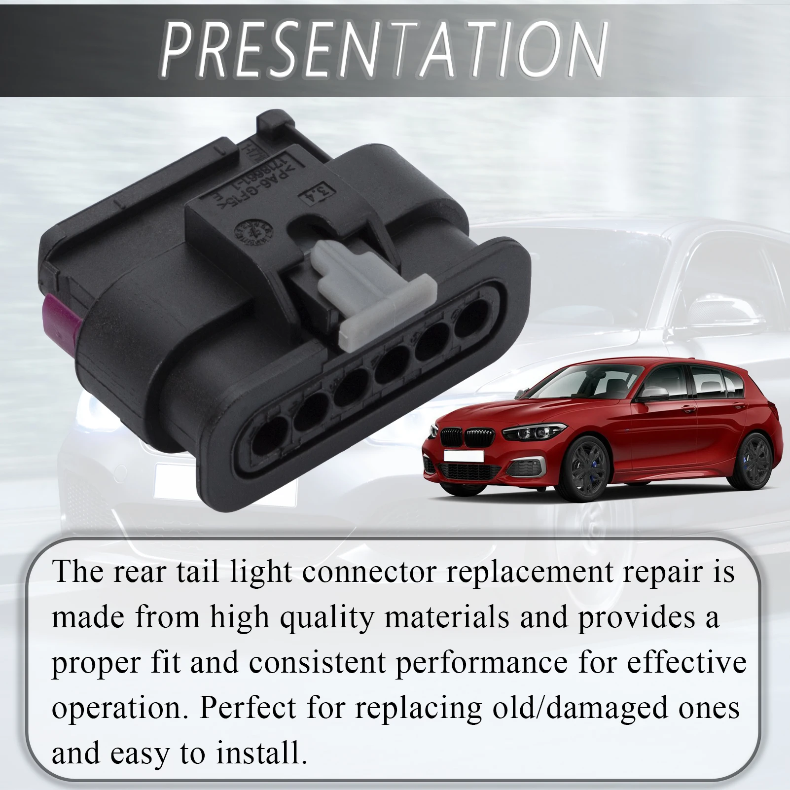 Connecteur De Feu Arrière 6 Broches Pour BMW Series 1, 2, 3