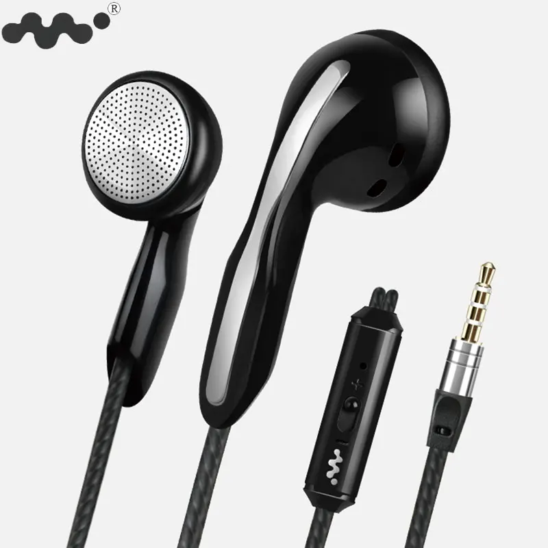 In Ear Earphones Flat Earbuds 3.5mm Wired Sport Headset Stereo Bass Earphone For iPhone 5S 6S Samsung Smartphone With Microphone wired earphones