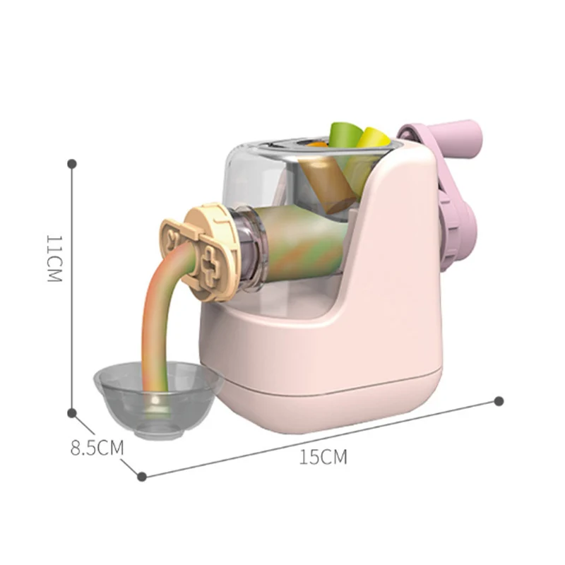 Kitchen Toys Pretend Kitchen Toys Pretend Food Toys Doll House Toys Diy Clay Pasta Machine Children Pretend Play Simulation Kitchen Ice Cream Machine Suit Model Girl Toys Gift