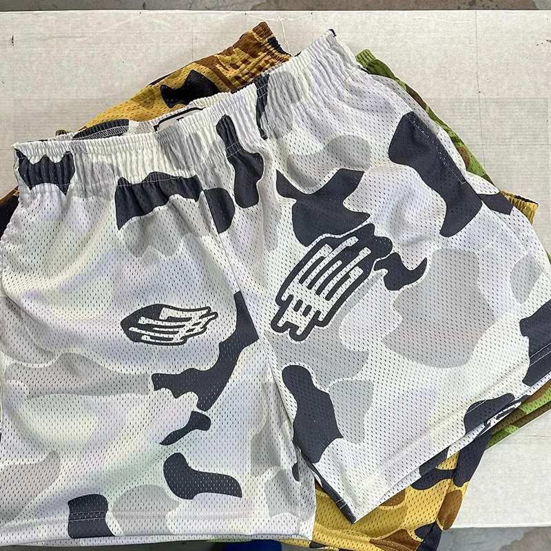 Description Picture 3 of itemEE NEW YORK CITY SKYLMen's Summer Mesh Print New Medium Pants Black Quarter Pants Casual American Basketball Shorts Outside Wear