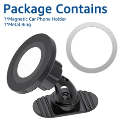 Magnetic Car Dashboard Phone Holder with 360° Rotation (Black)