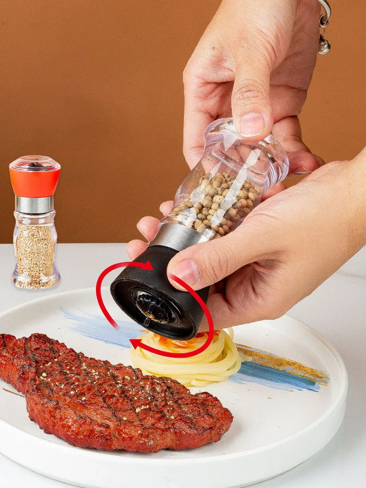 Hot New Handy Manual Mill Pepper And Salt Grinder Seasoning Peper Spice Grain Mills Porcelain Grinding Core Mill Kitchen Tools