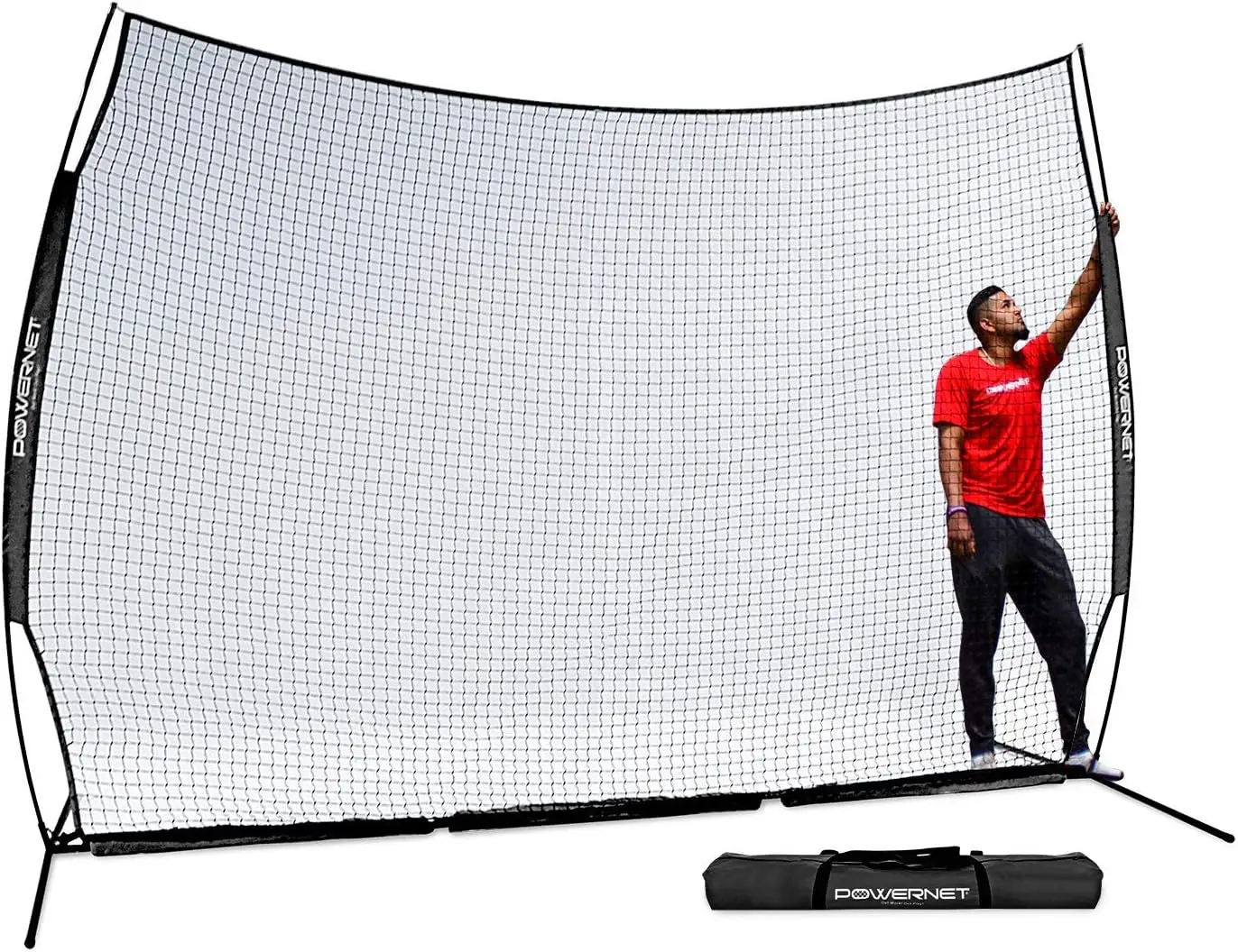 Sports Barrier Net, Multiple Sizes for Max Protection, Safety Backstop, Portable Barricade for Baseball Bas