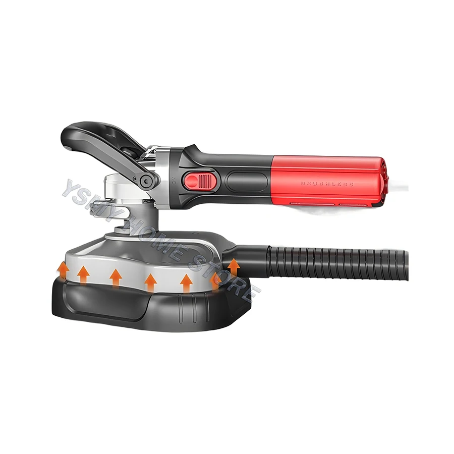 1980W Wall Grinding Machine Three head dustless concrete cement Handheld Polishing sanding Tool Brushless speed control 110/220V