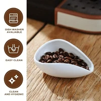 Leeseph Coffee Beans Dosing Cup, Pure White Ceramic Tea&Coffee Beans Vessel, Ceramic Dosing Vessel fit Coffee or Tea, Best Gift 5