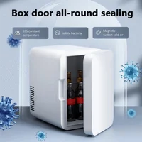 Mini réfrigérateur portable 8L, mini glacière à porte unique pour la maison, affichage numérique de la température, congélateur de voiture, réfrigérateur pour aliments et produits de beauté 3