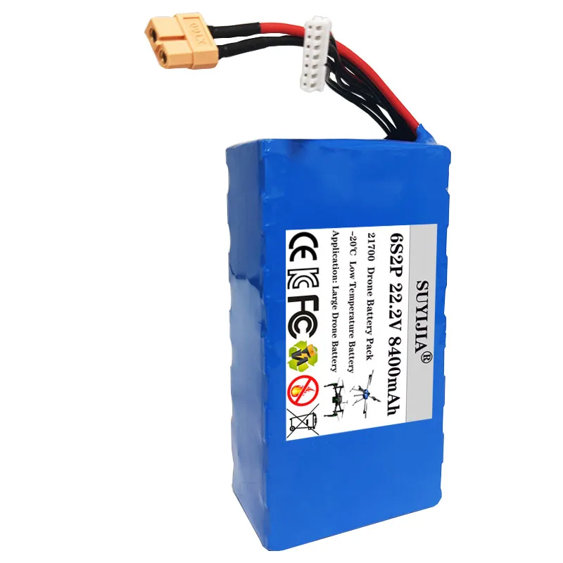 Batterie Drone 22.2V 6S 8.4Ah-30Ah Li-ion XT60 XT90