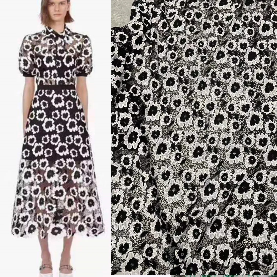 

5 yards high quality water soluble milk silk fabric suitable for dresses, African lace fabric color can be dyed