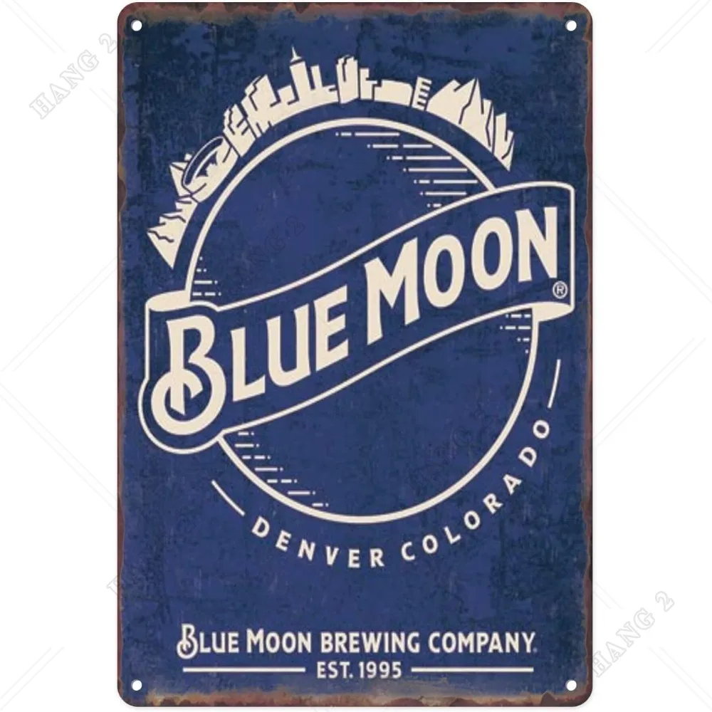 

Голубая луна, забавный металлический жестяной знак для дома, офиса, общежития, пабов, клуба, кафе, украшение для пещер людей