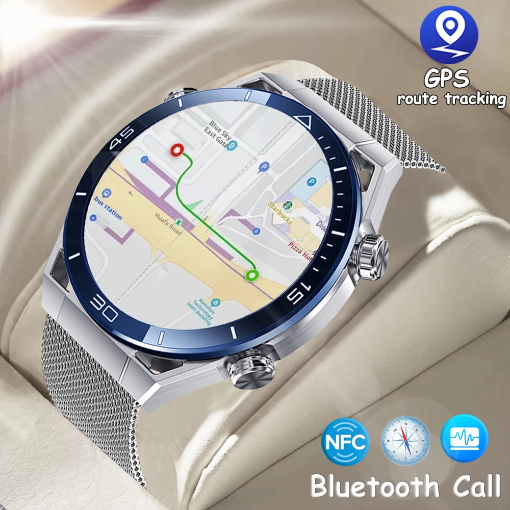 2024 New Sports Ultimate Smart Watch Men Per Ios Ecg Voice Call Compass Nfc Smartwatch Support Gps Track Ip68 Orologi Impermeabili