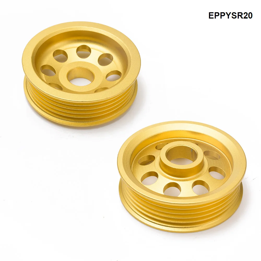 HUB Sports Gold High Performance Pulley Kit Crank Underdrive EPPYSR20 For Nissan 240SX S14 SR20 Jdm