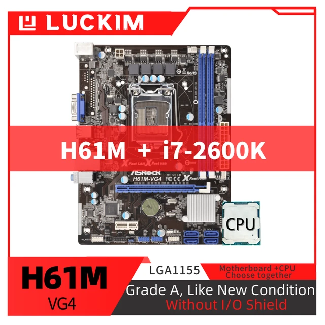H61M-VG4マザーボード,PCコンポーネント,プロセッサと互換性のある ...