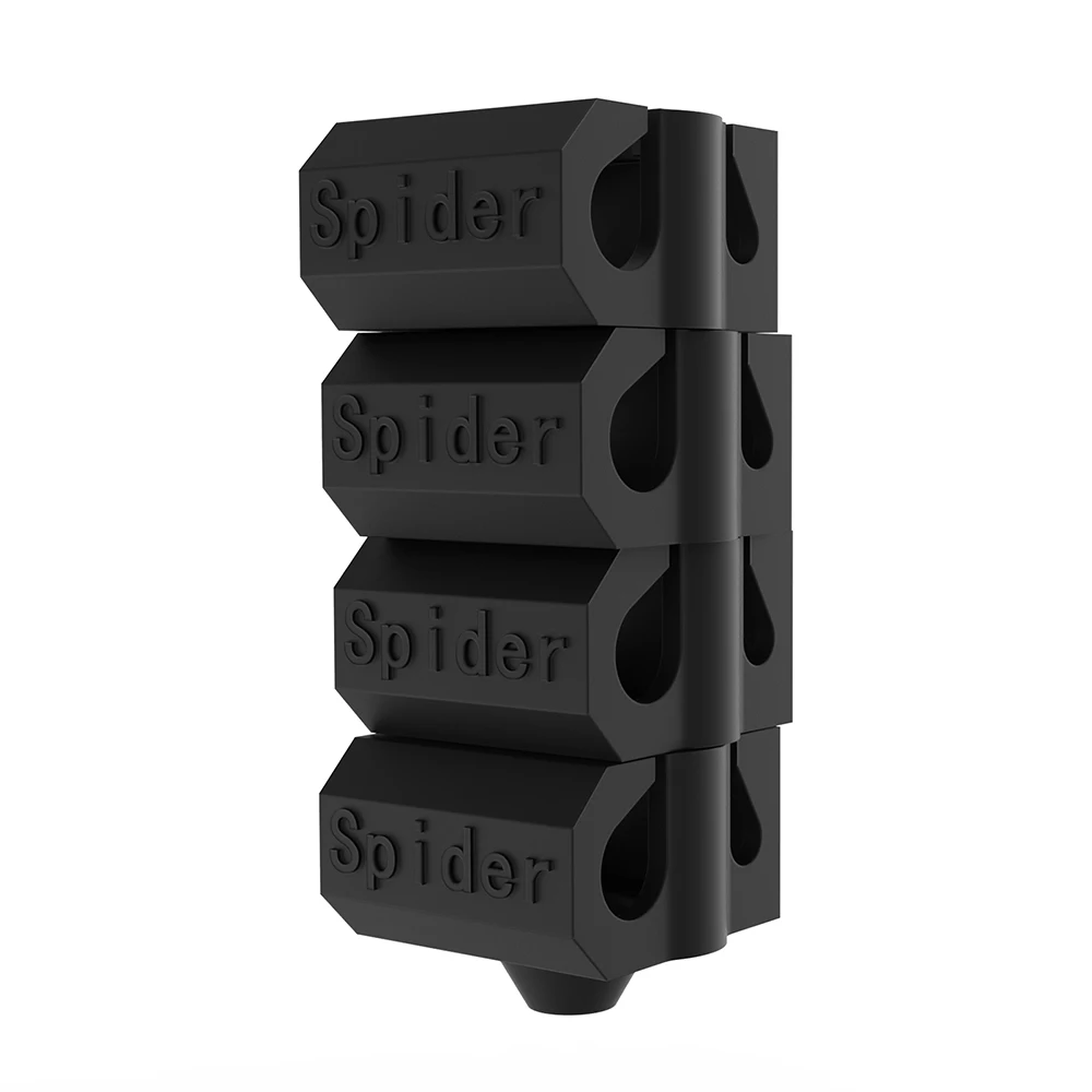 오리지널 실리콘 양말 슬리브 커버, Creality Spider V2/V3 고온 및 고유량 핫엔드 히트 블록, 4 개